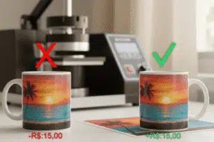 Posso fazer sublimação com tinta comum