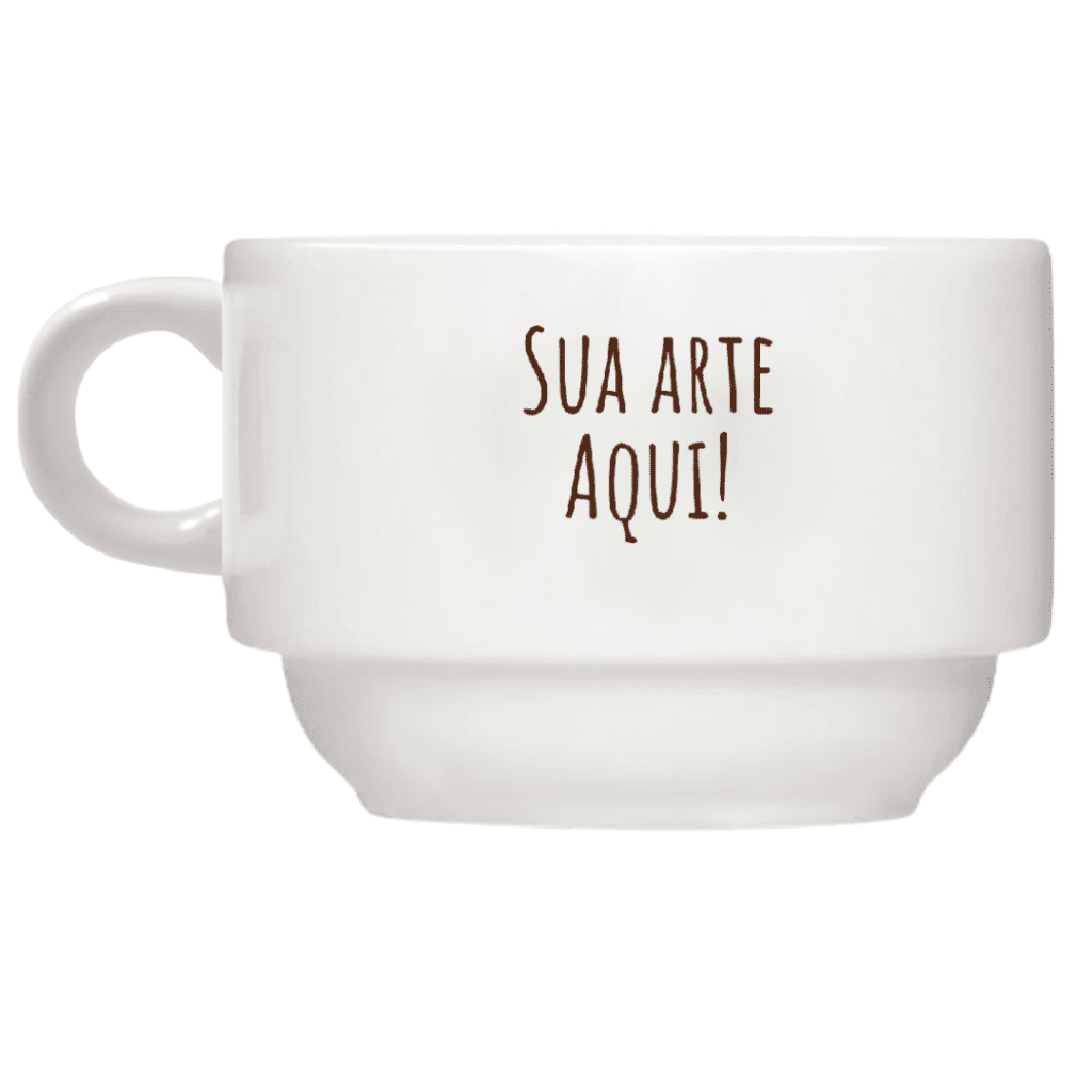 xicara ceramica 150ml avulsa com logo